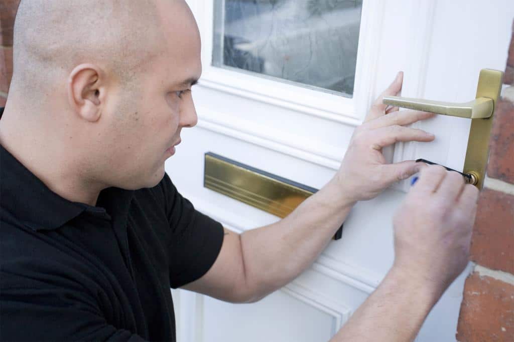 home entry door opened by locksmith